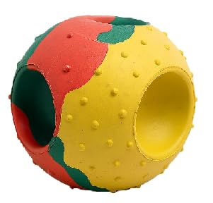 Swacch Goofy Ball I Rubber Chew Toy I Interactive Chew Toy For Dogs & Puppies I Teething And Training