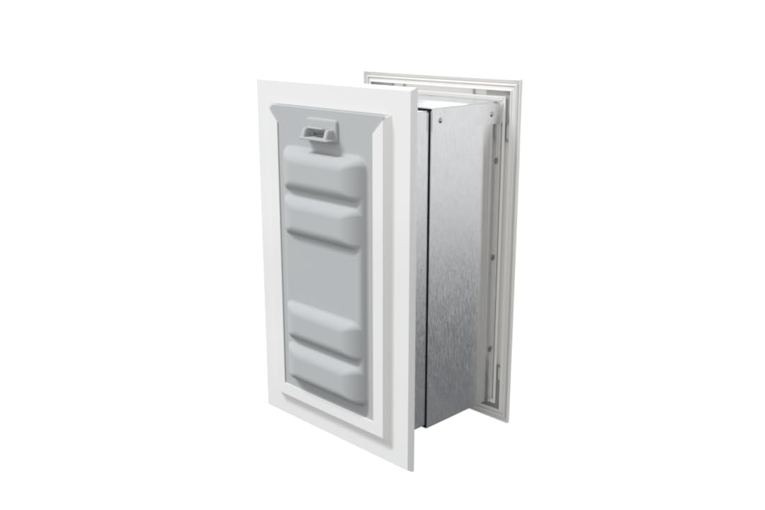 Endura Flap Pet Door For Walls In White | Energy-Efficient Double Flap Design For Wall Installations | All-Weather Protection Wi