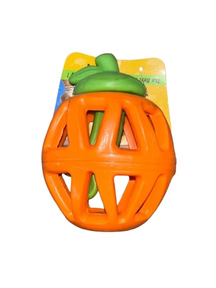 Canine Products Cp 3096 Treat Dispensing Orange Dog Toy | Interactive Rubber Play For Dogs | Chewable And Indestructible | For 