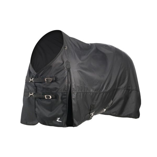 HORZE Nevada 1200D Lightweight Waterproof Horse Turnout Rain Sheet (No Fill) - Black - 72 in