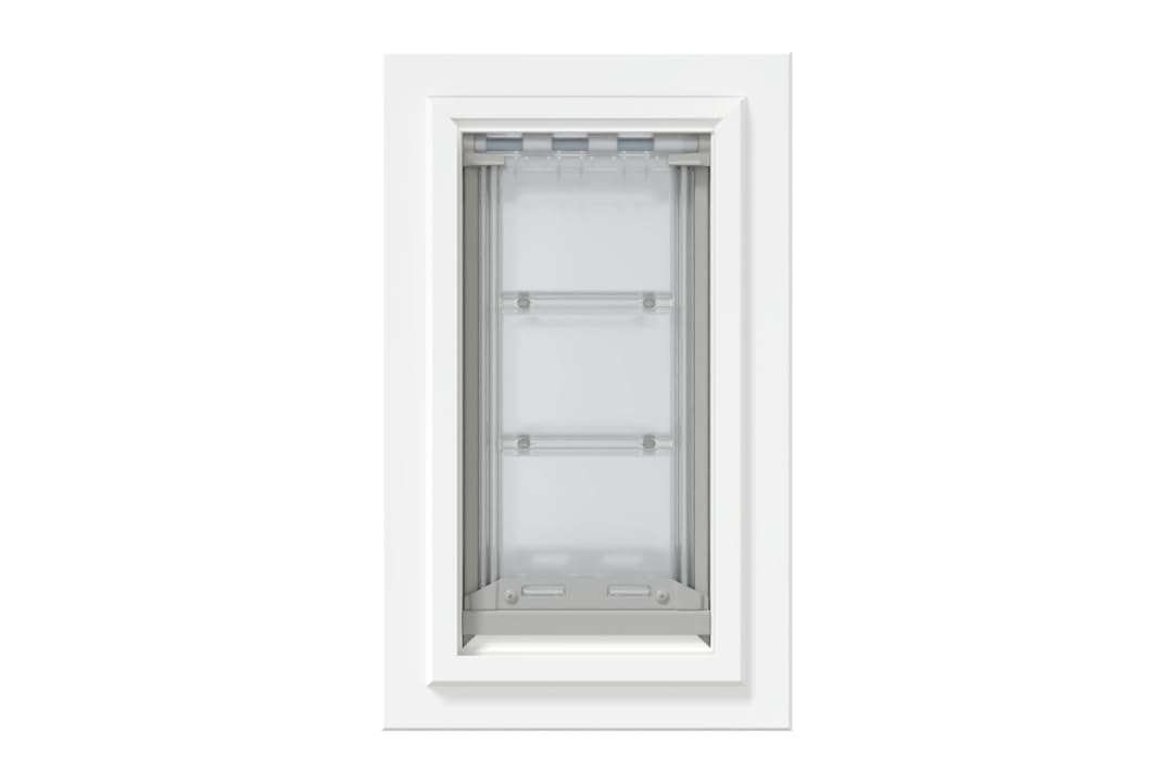 Endura Flap Pet Door For Walls In White | Energy-Efficient Double Flap Design For Wall Installations | All-Weather Protection Wi
