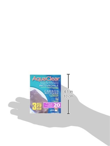 Aqua Clear AquaClear 20 Activated Carbon Inserts, Aquarium Filter Replacement Media, 3-Pack, A1380