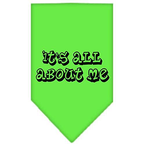 Mirage Pet Products It's All About Me Screen Print Bandana, Small, Cocoa