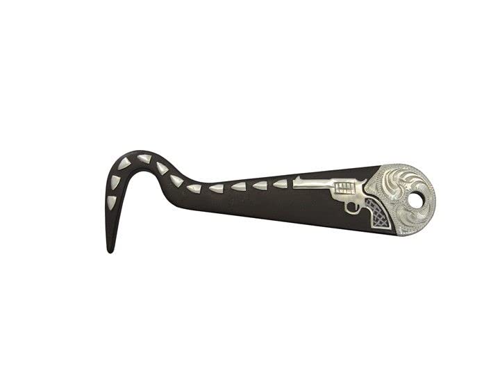 Aj Tack Antique Brown Steel Hoof Pick Shooter Bullet Trail