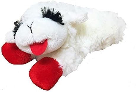 Multipet CLASSIC MEDIA 6-Inch Lamb Chop Dog Toy - Pack of 3, Cotton Blend, Fun Plush Chew Toy for Dogs