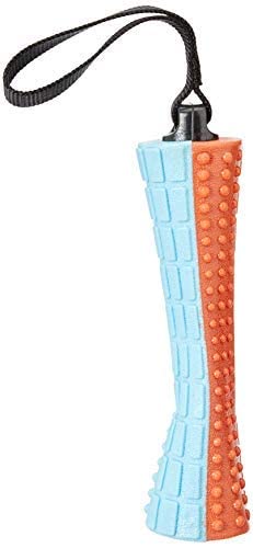 Rvpaws Dog Toy, Dumbell With Grooves And Grip, Squeaky, Trp, Light Blue & Red, Medium 150G (Color May Vary), Medium, 150 G