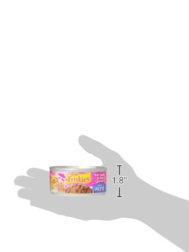 Purina Friskies Prime Filets With Salmon and Beef in Sauce High Protein Wet Cat Food - (Pack of 24) 5.5 oz. Cans