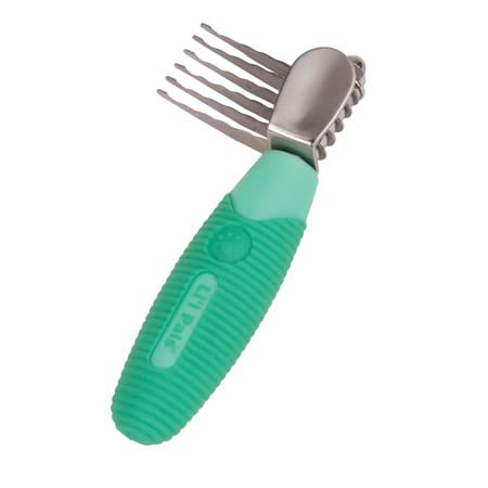 Coastal Pet Li'L Pals Stainless Steel De-Matting Comb - Easy-Grip Handle For Pet Grooming Small Dogs