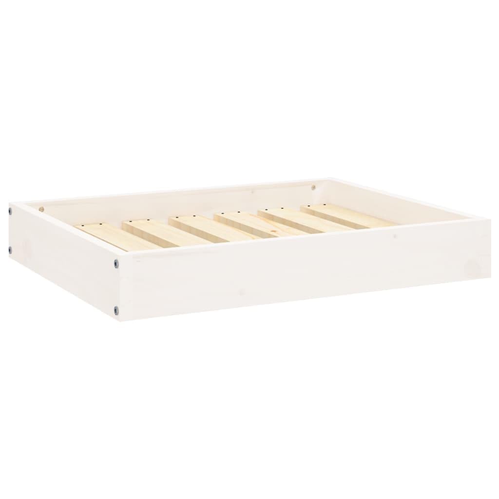 vidaXL Solid Pinewood Dog Bed - Comfortable, Sturdy, and Rustic Look - Ideal Resting Spot for Your Pet - 24.2"x19.3"x3.5" Size