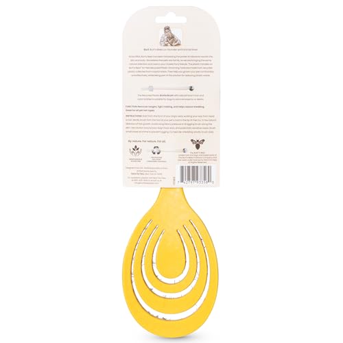 Burt'S Bees For Pets Bristle Brush With Natural Boars Hair & Nylon With Handle Made From Recycled Plastics Collected From Coastal Communities | De-Shedding Dog Brush | Eco Friendly Dog Grooming Brush