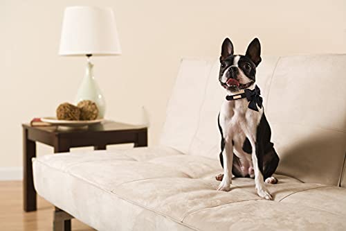 Unique Style Paws Silk Black Color Dog Collar Adjustable Durable Dog Collar With Bow Wedding Bow Tie Dog Collar For Large Dogs