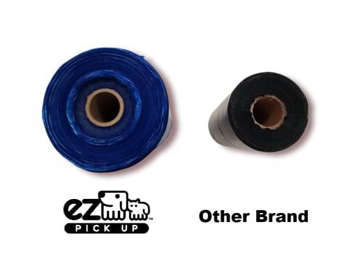 Bark EZ Pickup Dog Waste Bags, Unscented, High Density Polyethylene, Blue, 1000 Count