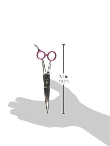 Geib Gator Stainless Steel Bent Shank Curved Pet Grooming Shears, 7-1/2-Inch