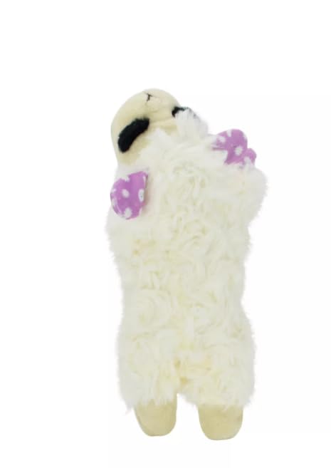 Multipet Lamb Chop Mini Flower Bunny Print Dog Toy - 6''