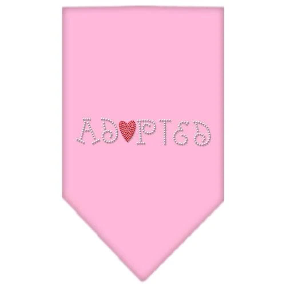 Mirage Pet Products Adopted Rhinestone Bandana, Large, Purple