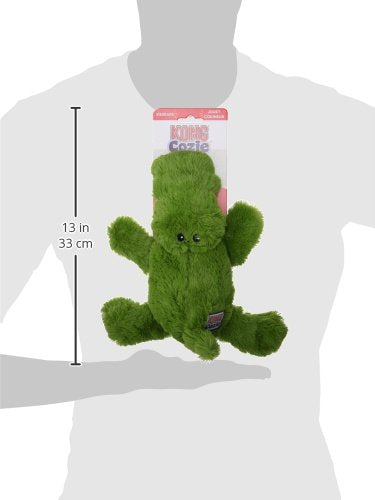 Kong Cozie Ali Alligator Medium Dog Toy, Green