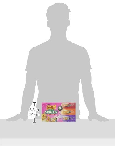 Purina Friskies Gravy Wet Cat Food Variety Pack, Shreds With Beef, With Chicken, and Turkey and Cheese Dinner - (Pack of 24) 5.5