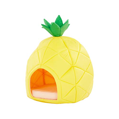 Yml Pineapple Pet Bed House, Medium, Yellow