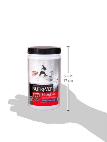 Nutri-Vet Advanced Strength Hip & Joint Chewable Dog Supplements - Formulated with Glucosamine & Chondroitin to Support Dog Cart