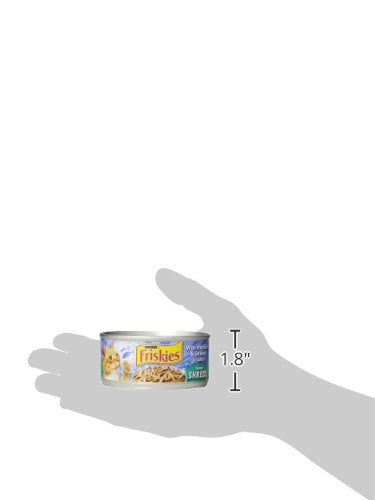 Purina Friskies Wet Cat Food, Shreds With Whitefish & Sardines in Sauce - (Pack of 24) 5.5 Oz. Cans
