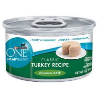 Purina One Smart Blend Cat Tender Turkey Food, 24 By 3 Oz.