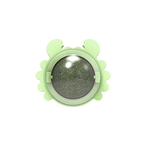 Chiransi Catnip Balls Toy For Cats Edible Wall Ball Rotatable Catnip Roller Ball Cat Teeth Cleaning Interactive Toy For Indoor C