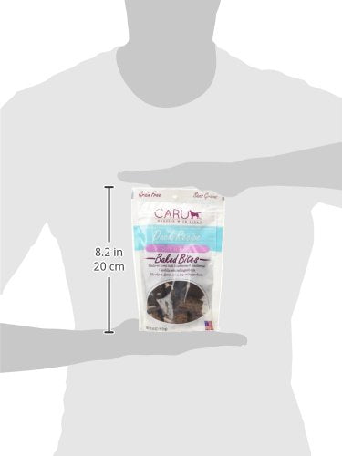 CARU - Soft n Tasty Baked Bites - Duck Bites Dog Treats - Flavorful Training Treats - 4 oz