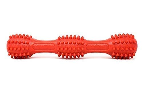 Pups&Pets Dog Chew Squeaky Dumbbell Squeaky Chew Anti Bite Teething Toys For Dogs & Puppies | Small & Medium Breeds..