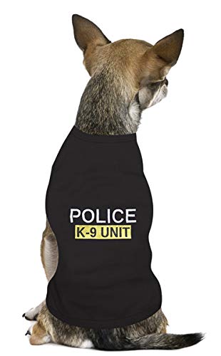 Parisian Pet Dog Cat Clothes Tee Shirts Police Dog T-Shirt(Police, M)
