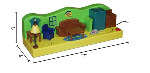 Cat Dancer Mouse in the House Toy - 20 IN, Yellow Fabric/Fleece, Model 701