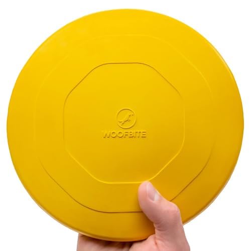Woofbite ''Indestructible Dog Disc - Lifetime Replacement - Medium & Large Breed - Ultra Durable For Aggressive Chewers - Tough