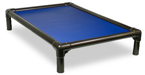 Kuranda Chewproof Crate Bed - Silver Aluminum - 40'' x 25'' - Vinyl - Royal