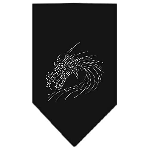Mirage Pet Products Dragon Rhinestone Bandana, Large, Navy Blue