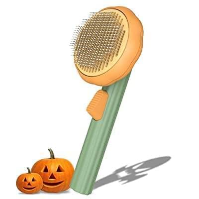 Saikripa Pet Pumpkin Brush Self Cleaning Slicker Brush For Dogs Cats Puppy Rabbit, Dog Grooming Brus