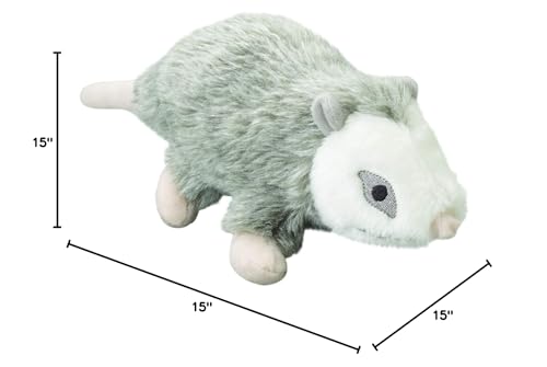 SPOT Woodland Collection Possum Dog Toy - 15    Plush Squeaky Dog Toy with Grunting Squeaker, Durable Stuffed Animal for Medium