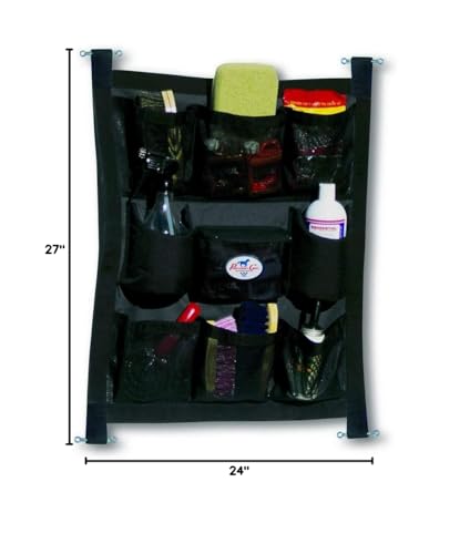 Professionals Choice 24X27 Equine Short Trailer Door Caddy (Black)