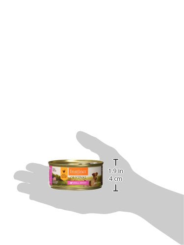 Instinct Original Small Breed, Wet Dog Food, Grain Free Recipe - Real Chicken, 5.5 oz. Cans (Pack of 12)