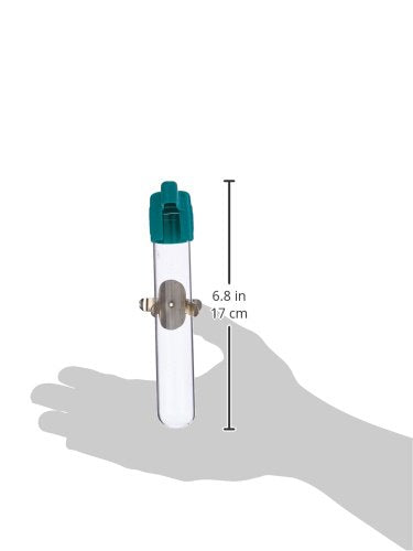 Prevue Pet Products Bpv1188 6-Inch Glass Tube Bird Feeder With Strong Metal Slide Clip