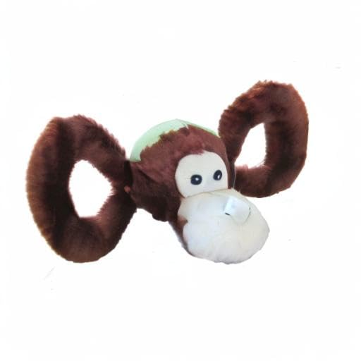 Jolly Pets Jolly Tug-A-Mal Monkey Tug/Squeak Toy, Medium