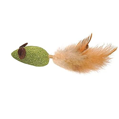 D&C Paws Rat Shape Interactive Catnip Assorted Soft Feather Mint Fragrance Chew Teething Toy Suitable For Chewing And Playing Ki