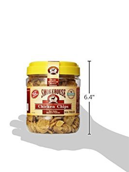 Smokehouse 100-Percent Natural Chicken Chips Dog Treats, 1-Pound