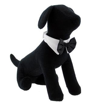 Dog Bow Tie Collar - Black, Medium