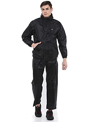 Wildcraft Hypadry Unisex Rain Cheater Suit E Plus (41310)X_Large Black