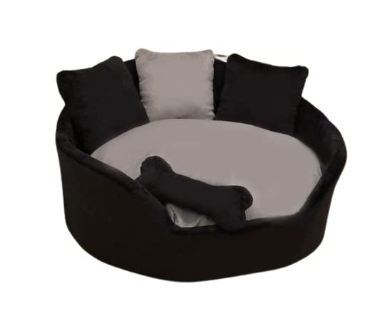Cutepups Polyester (Small Size Round Shape Dog Bed for Labrador,German Shepherds,Golden Retrievers,Dachshund,Beagles,Pug,Pomeran
