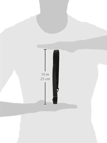 Hamilton Single Thick Deluxe Nylon Lead With Swivel Snap, 5/8-Inch By 6-Feet, Black