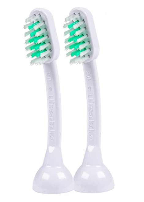 Emmi-pet Ultrasound Bristle-Head Attachments to Clean Pets Teeth and Gums (Large Head Size, Set of 2)
