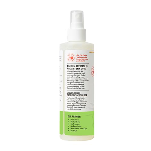 Skout'S Honor Pet Deodorizer Spray- Hydrating Daily-Use With Avocado Oil & Omega-3S, Paraben & Sulfate-Free, 97% Natural, 8Oz, S