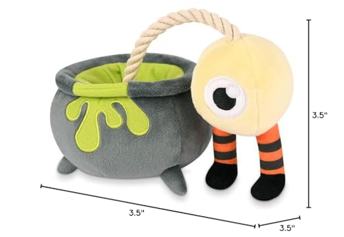 P.L.A.Y. Cute Plush Dog Toys - Howling Haunts Halloween Themed Durable Squeaker Chew Toy, Great For Puppies & Small, Medium, Lar