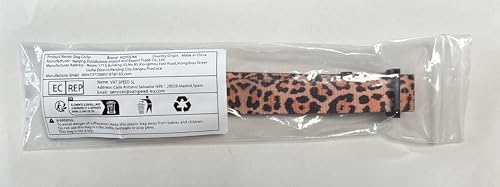 Hqyddmi Dog Collar For Medium Dogs, Soft Comfy Pet Collar For Small Medium Large Dogs, Leopard Pattern For Boy Girl Puppy Dogs(L