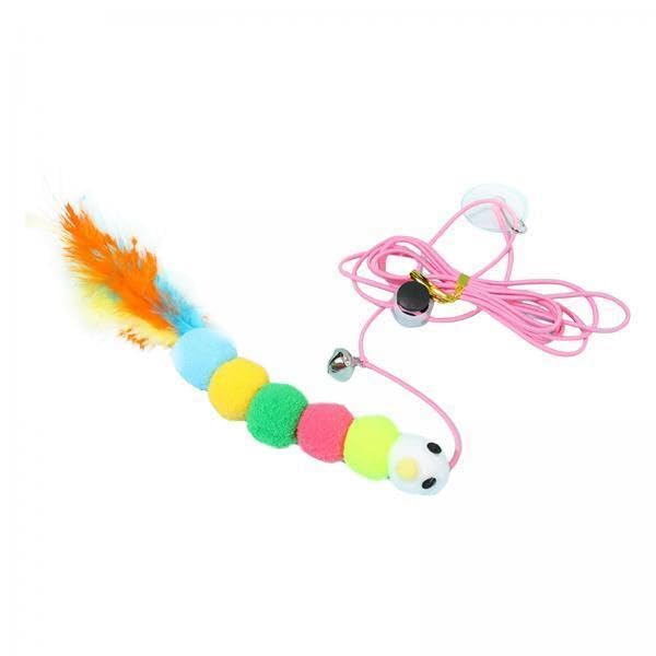 Ujeavette 6Xfunny Cat Teaser Toy Bug Playing Exercise Catcher Kitten Interactive Toys